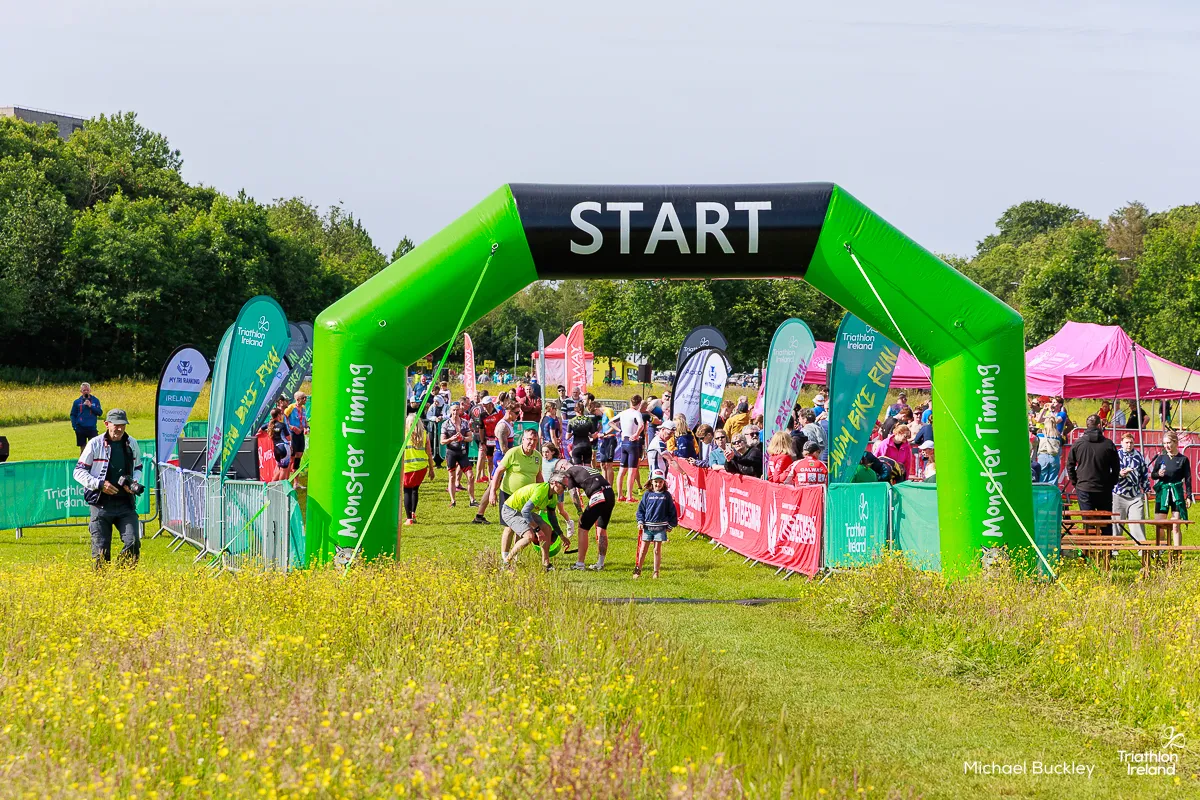 Monster Timing start gantry on race morning