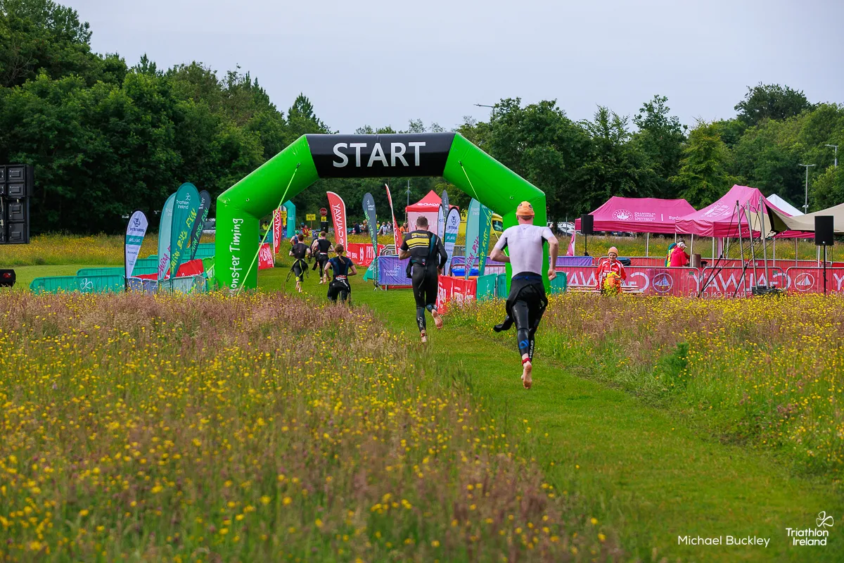 Swim start, Tribesman Triathlon, Galway